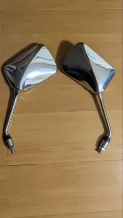 白バイ レプリカミラー 左右セット メッキ 10mm 正ネジ CB1300SB