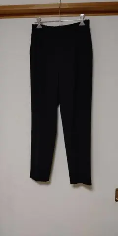 クードシャンス 黒 クロップドパンツ スラックス