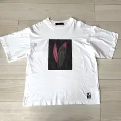 【2021ss】CABaN レッドリーフTシャツ ホワイト　スビンコットン　美品のサムネイル