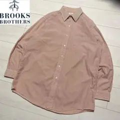 BROOKS BROTHERS ストライプ シャツ ボタンダウン オレンジ