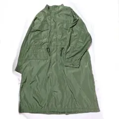 coen ミリタリーコート モッズコート ドローコード 軽量 グリーン
