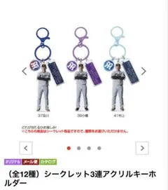 阪神タイガース シークレット3連アクリルキーホルダー 小幡竜平 - メルカリ