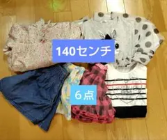 キッズ服セット（花柄ジャケット、ドットワンピースなど）