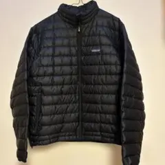 美品 Patagonia パタゴニア 刺繍ロゴ ダウンセーター ドローコード 