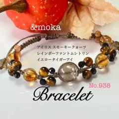 【天然石】アイリススモーキークォーツ×ファントムシトリン×タイガーアイ⑦