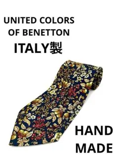 良品 ユナイテッドカラーズオブベネトン ネクタイ イタリア製 シルク100%のサムネイル