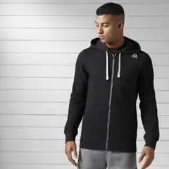 Reebok リーボック フルジップパーカー BK5065 サイズ O ブラック