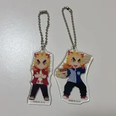 鬼滅の刃　ローソンコラボ　煉獄杏寿郎&胡蝶しのぶアクキーセット