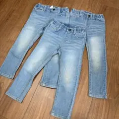 ブランシェス 100㎝ デニムパンツ 3本セット