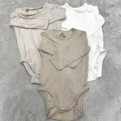 専用H&M 長袖ロンパース 74cm 3枚セット