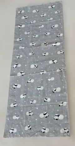 濱文様 手ぬぐい　パンダ雪だるま