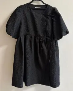 FREAK'S STORE フクレジャガードパフスリーブリボンミニワンピースのサムネイル