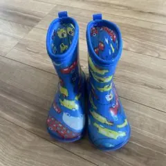 子供　長靴　レインブーツ　17cm 車柄のサムネイル