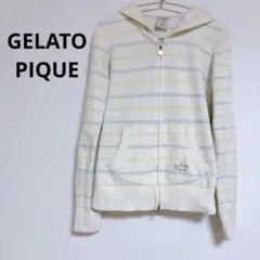 ジェラートピケ GELATOPIQUE フルジップフーディ パーカー ボーダー