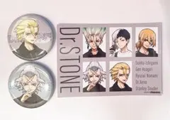 Dr.STONE 京まふ 缶バッジ 2個 特典ブロマイド スタンリー ゼノ