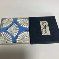 カガミクリスタル 扇形 箸置き 5個セット新品　レア