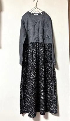 Gal Aban 切り替え　花柄ワンピー