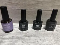 ジェルネイル　シアーカラーピンク　トップコート　ベースコート　ネイルポリッシュ