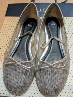 ZARA ザラ　メッシュバレエシューズ 37