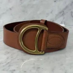 RALPH LAUREN ラルフローレン レザーベルト ブラウン 本革 肉厚