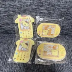 サンリオ　カスタムアクリルチャーム　ガラケーデザイン、ゲーム機　ポムポムプリン