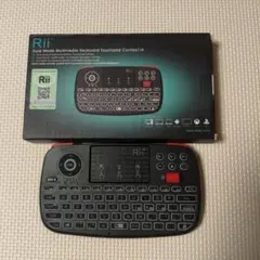 Rii i4 ワイヤレスキーボード タッチパッド、コロコロ付き 英語キーボード