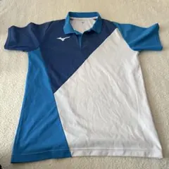 【値下げ】Mizuno ポロシャツ 青/白 半袖