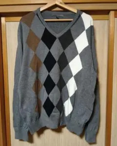 メンズ大きいサイズ★OLDNAVYオールドネイビー★アーガイルニットキングサイズ