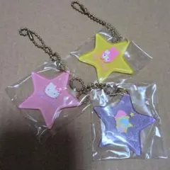 サンリオ　キティ　マイメロ　キキララ　 星型ストラップ 3個セット