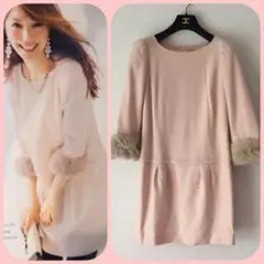 アプワイザーリッシェ♡袖ファー付ワンピース