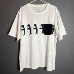 graniph ペンギン ポケットTシャツ ホワイト Mサイズ グラニフのサムネイル