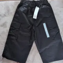 GU ブラック カーゴハーフパンツ 150