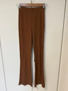 KOBE LETTUCE リブパンツ ブラウン M