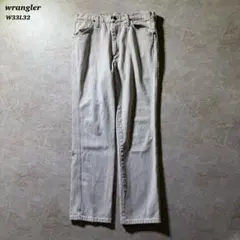 Wrangler color denim古着ストレートW33L32生成り90s - メルカリ