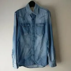 Free's Shop Men フリーズショップ デニムシャツ Mサイズのサムネイル