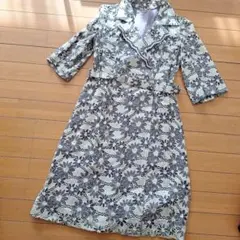 昭和レトロ　ヴィンテージワンピース花柄レース