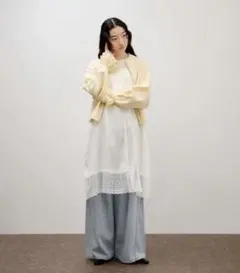 ADAM ET ROPÉ FEMME 【サステナブル】レースワンピーススカートのサムネイル