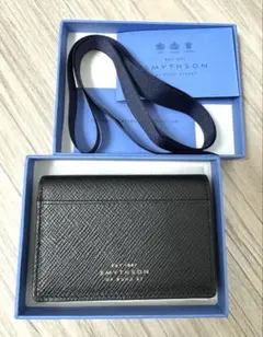 美品✨スマイソン カードケース 名刺入れ Panamaレザー バイカラー 黒 