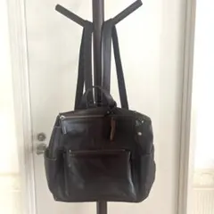 fes フェス リュック レザー 本革 ダークブラウン 多収納　A4