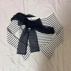 Chico チュールオフショルリボンフレアニット