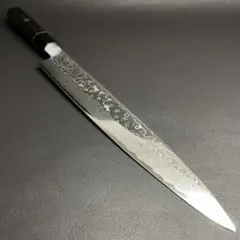 67層スーパー鏡面ダマスカス切付包丁210mm スタビライズモダンアート柄