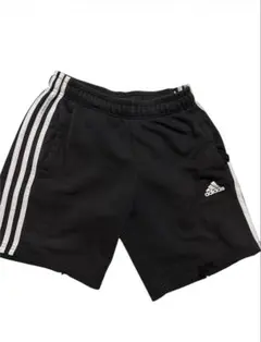 adidas ショートパンツ ブラック 3ストライプ
