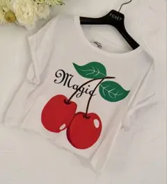 Magic mind チェリー プリント Tシャツ
