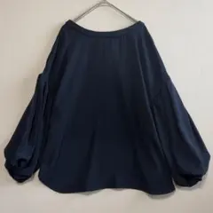 earth music&ecology バックリボン ボリューム袖 ブラウス