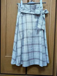 ROPÉ PICNIC チェック柄フレアスカート 36