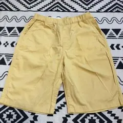 ユニクロ　イエロー 子供用 イージーショートパンツ 150