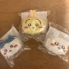 ちいかわ おかおミニシリコンポーチ ハチワレ モモンガ うさぎ 3個セット