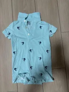 値下げ Ralph Lauren 水色ポロシャツ ロンパース7M