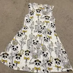 mini rodini パンダ柄 ノースリーブワンピース 116-122のサムネイル
