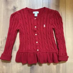ラルフローレンケーブルニット カーディガン24M